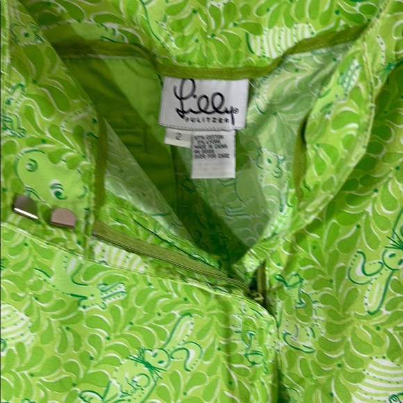 113 RARE Vintage Lilly Pulitzer White Label Animal Print Resort Ankle Pants - Picture 14 of 16